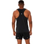 ASICS ROAD ALL OVER PRINT SINGLET PERFORMANCE BLACK