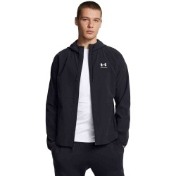 UA VIBE WOVEN JACKET BLACK/WHITE