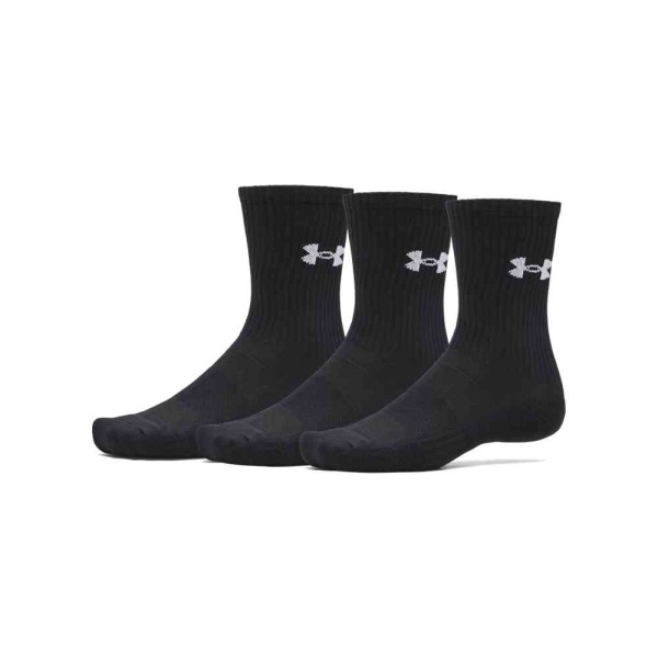 UA PERFORMANCE COTTON 3P CRW ULTIMATBLCK UA PERFORMANCE COTTON 3P CRW ULTIMATBLCK