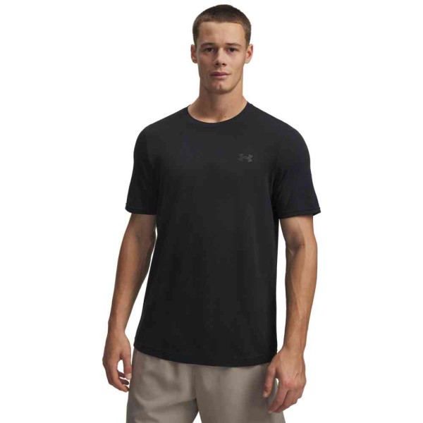 UA VANISH SEAMLESS NOVELTY SS BLACK/BLACK