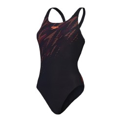 SPEEDO WOMENS HYPERBOOM PLMT MSBK AF BL VESTIDO BAÑO