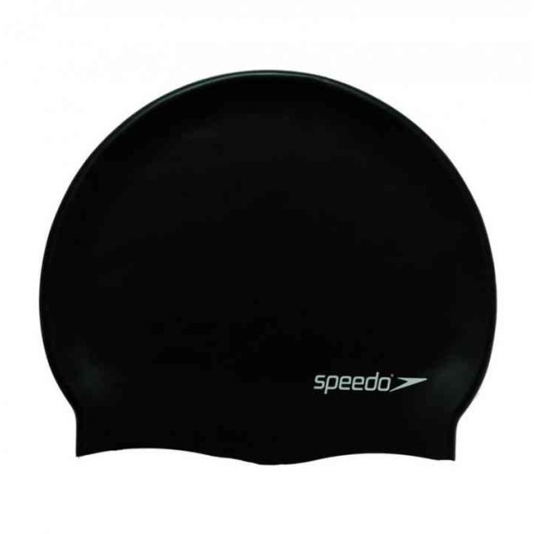 SPEEDO PLAIN FLAT SILICONE CAP GORRO DE NATACION BK
