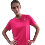 W NK DF RLGD SS TEE RUSH PINK W NK DF RLGD SS TEE RUSH PINK