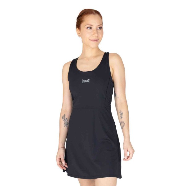 DRESS FEM POLY/SPX EVERLAST TENNIS II BLACK