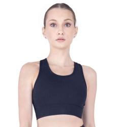 BRA FEM POLY/SPX EVERLAST RIBBED BK