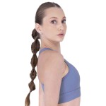 BRA FEM POLY/SPX EVERLAST RIBBED BL