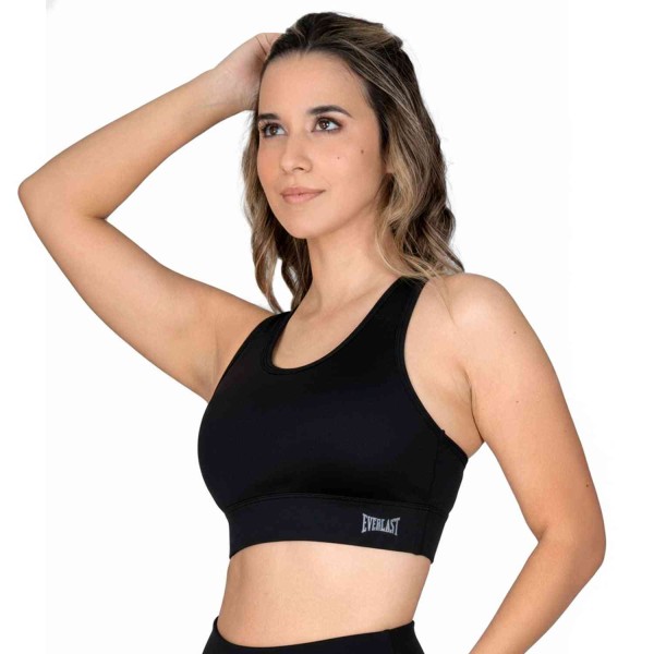 BRA FEM POLY/SPX EVERLAST SUPPORT BK