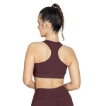BRA FEM POLY/SPX EVERLAST RACERBACK WINE W6 S