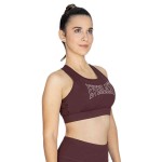 BRA FEM POLY/SPX EVERLAST RACERBACK WINE W6 S