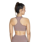 BRA FEM POLY/SPX EVERLAST RACERBACK  MAUVE W6 S