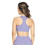 BRA FEM POLY/SPX EVERLAST RACERBACK LILA W6 S