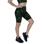 BIKER SHORT FEM POLY/SPX EVERLAST ABSTRACT GR/BK