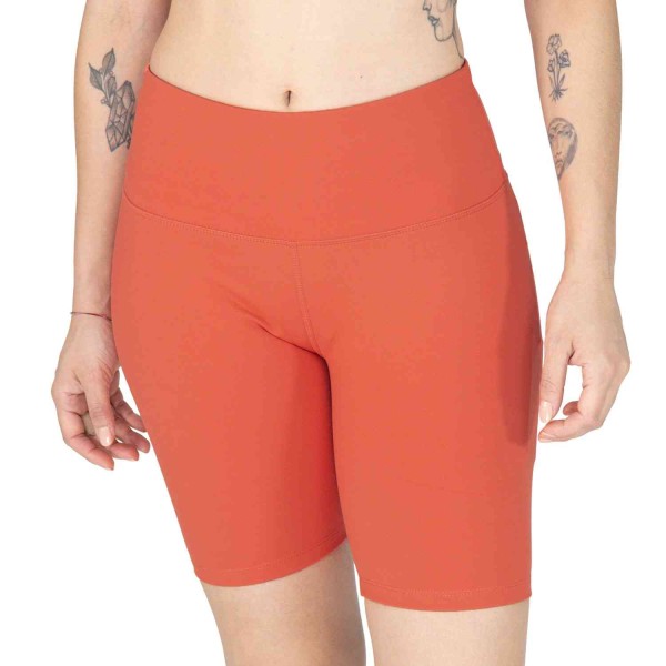 BIKER SHORT POLY/SPX FEM EVERLAST SIENNA BRT CORAL
