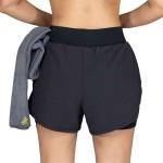 SHORT 2IN1 FEM POLY/SPX EVERLAST SPIN BK W6 S