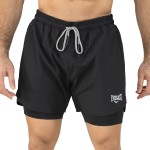 SHORT 2IN1 MEN POLY/SPX EVERLAST SLAM V BK 