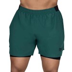 SHORT 2IN1 MEN POLY/SPX EVERLAST PIONEER 5" GN M6 S