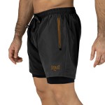 SHORT  2N1 MEN POLY/SPX EVERLAST 5PLG FORCE BK 