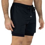 SHORT WAR 2N1 MEN POLY/ELAST EVERLAST DYNAMIC BK M6 S