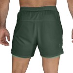 SHORT 2IN1 MEN POLY/ELAST EVERLAST STRIDE 5" GN M6 S