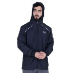 RAIN JACKET MEN POLY EVERLAST BK