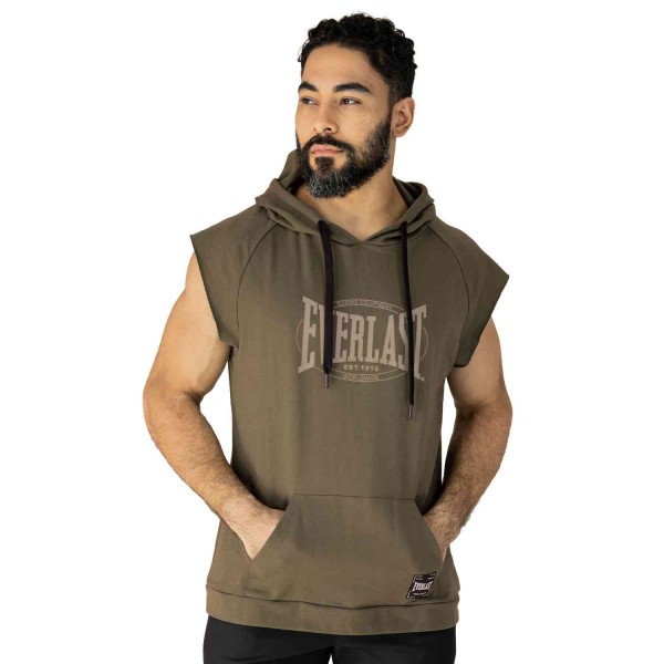 HOODIE VEST POLY/COTT MEN EVERLAST BOXING GN 