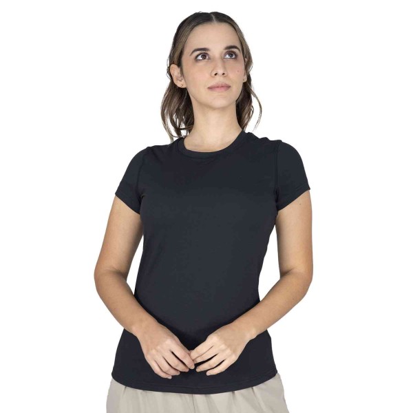 TSHIRT FEM POLY/SPX EVERLAST E-DAY BK