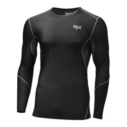 L/S MEN POLY SPX EVERLAST COMPRESSION BK