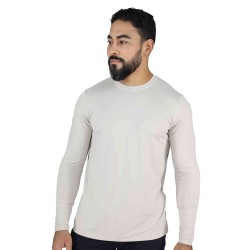 L/S MEN POLY/SPX EVERLAST E-DAY KAHKI