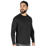 LONG SLEEVE MEN POLY/SPX EVERLAST E-DAY BK M6 S