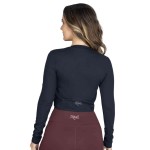 CROP L/S FEM POLY/SPX EVERLAST JOURNEY BK W6 S