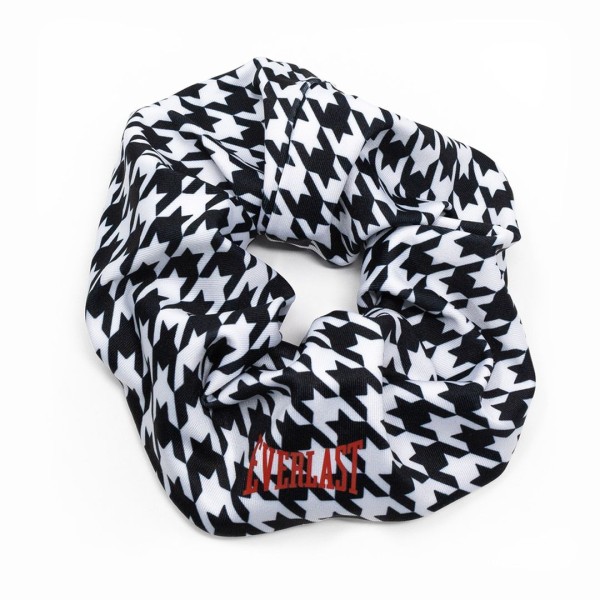 SCRUNCHES EV. BASIC HOUND PRINT BK/WT
