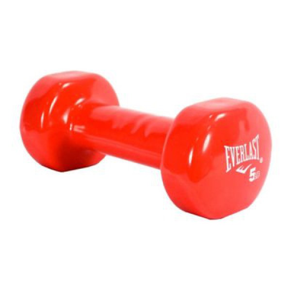 MANCUERNA REVESTIDA EVERLAST 5LB. RD