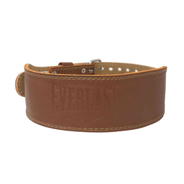 CINTURON DE PESAS EVERLAST DE CUERO BROWN BR S