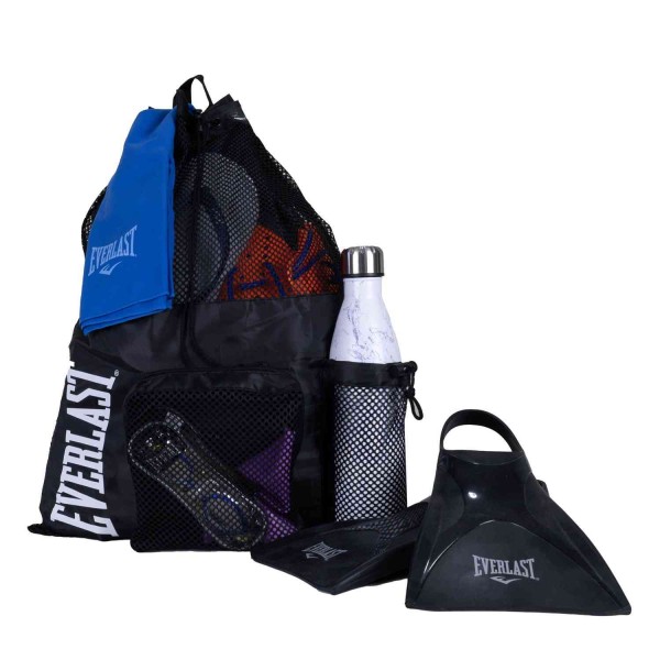 BOLSO DE MESH PARA NATACIÓN EVERLAST BK