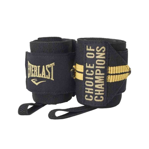 VENDAS MUÑEQUERAS P/PESAS EVERLAST 18PLG BK