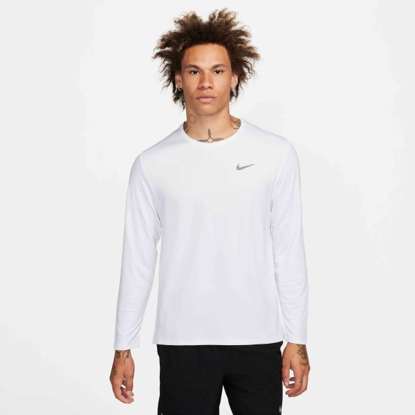 M NK DF UV MILER TOP LS WHITE M NK DF UV MILER TOP LS WHITE