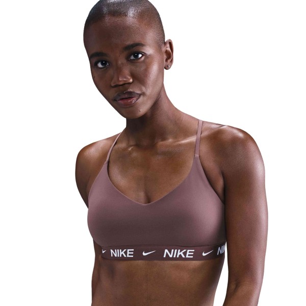 W NK DF INDY LGT SPT BRA TATTOO/WHITE