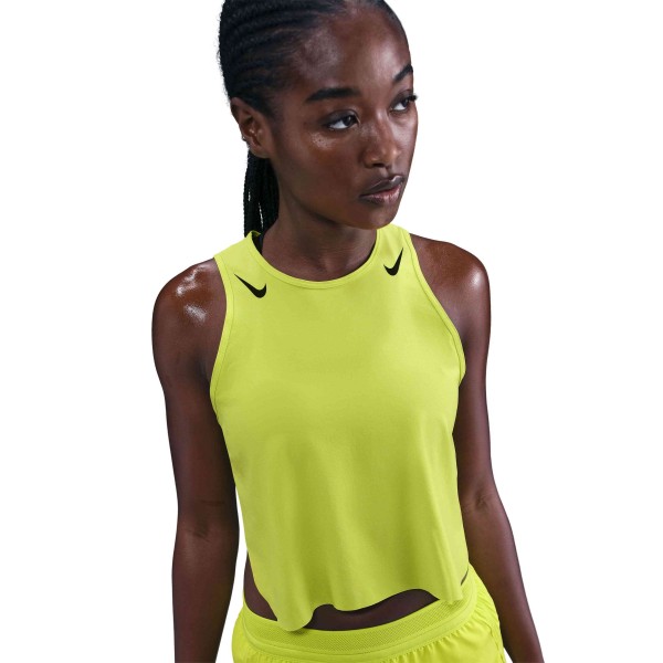 W NK ARSWFT DFADV CROP TANK CYBER