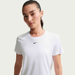 W NK ONE CLASSIC DF SS TOP WHITE/BLACK