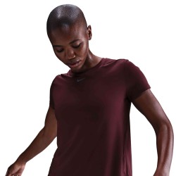 W NK ONE CLASSIC DF SS TOP BURGUNDY CRUSH