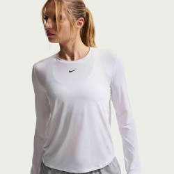 W NK ONE CLASSIC DF LS TOP WHITE