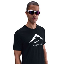 M NK DF TEE TRAIL LOGO BLACK