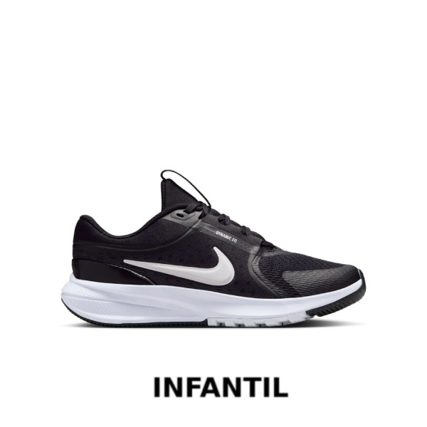NIKE STAR RUNNER 5 GS BLACK/WHITE