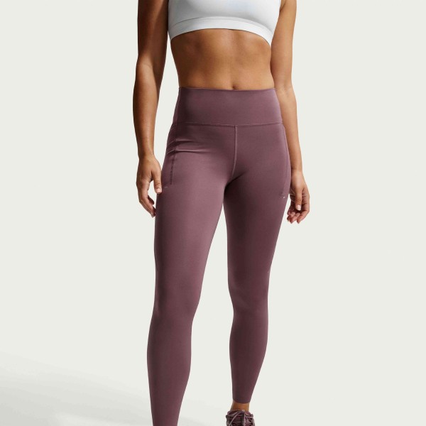 W NK DF SWIFT HR 7/8 TIGHT TATTOO/REFLECTIVE SILV
