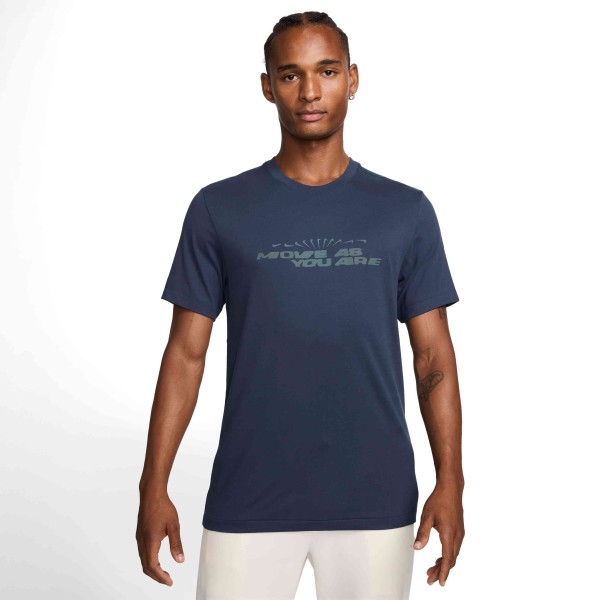 M NK DF TEE VERBIAGE MIDNIGHT NAVY