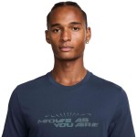 M NK DF TEE VERBIAGE MIDNIGHT NAVY