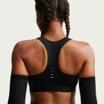 W NK SWIFT HS BRA BLACK/SILVER