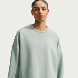 W NK 24.7 DF CREW SOFT KNIT STEAM/MINERAL SLATE