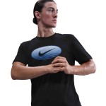 M NK DF TEE SLUB HBR NOVELTY BLACK