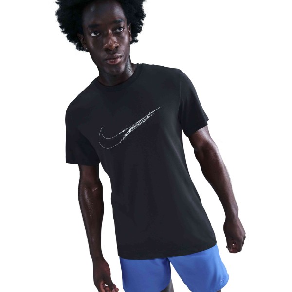 M NK DF TEE HBR BLACK/WHITE